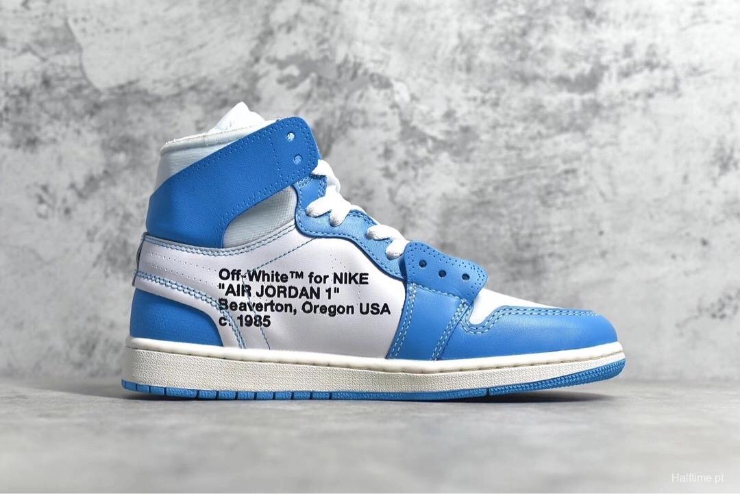 Air Jordan 1Retro High Off-White University Blue UNC