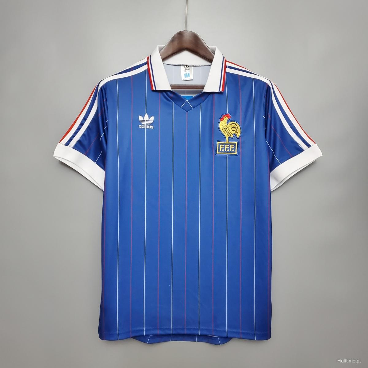 Retro France 1982 home Soccer Jersey