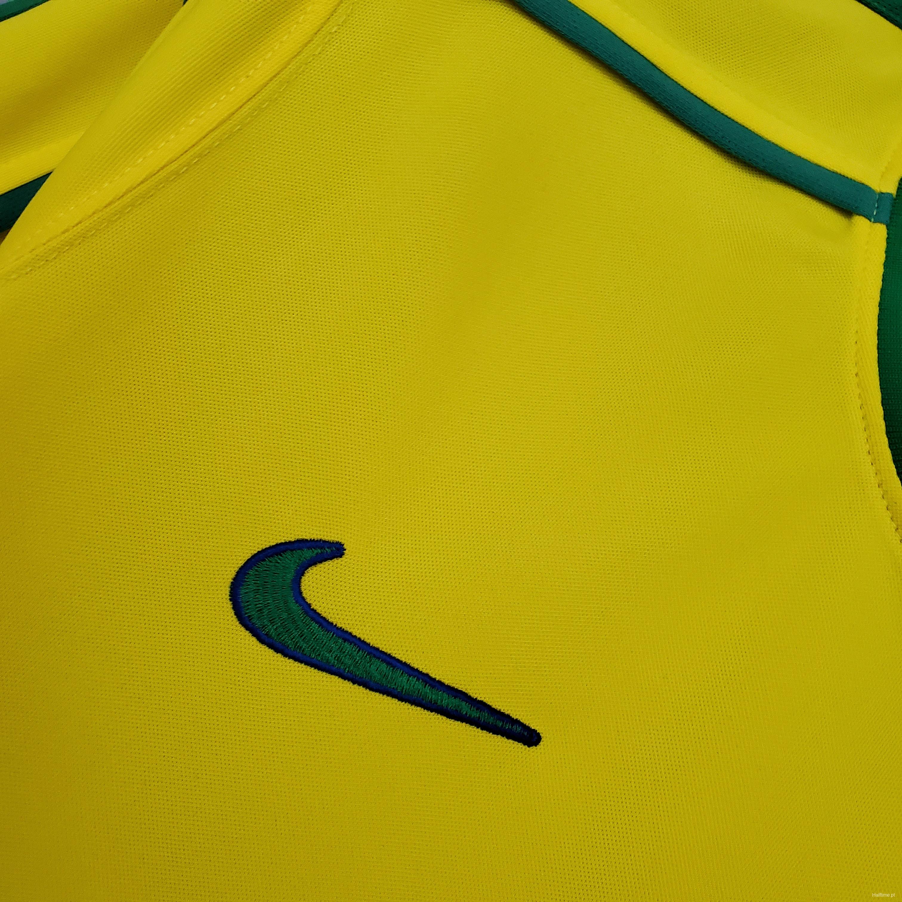 Retro Brazil 1998 home Soccer Jersey