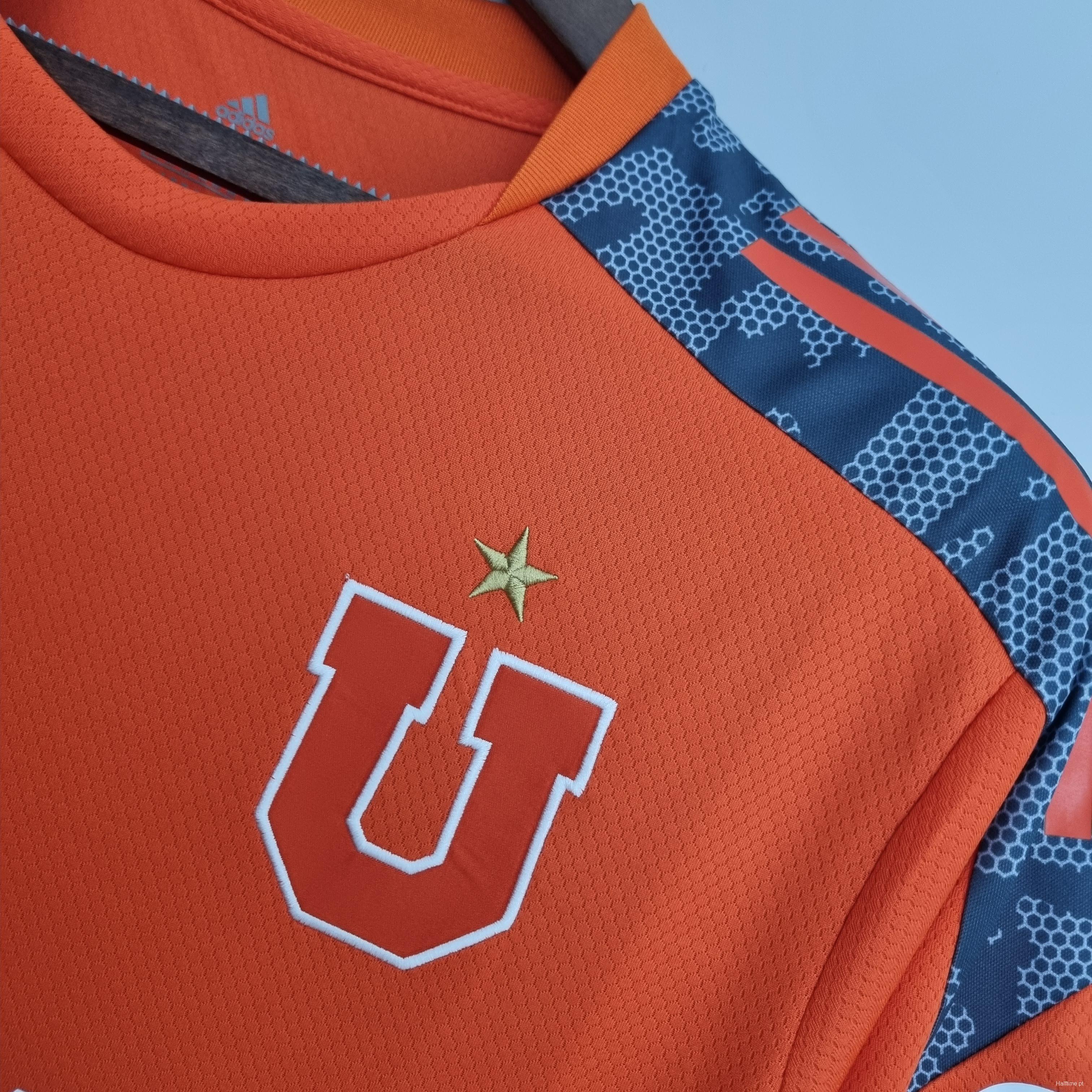 22/23 Universidad de Chile Training Suit Orange Soccer Jersey