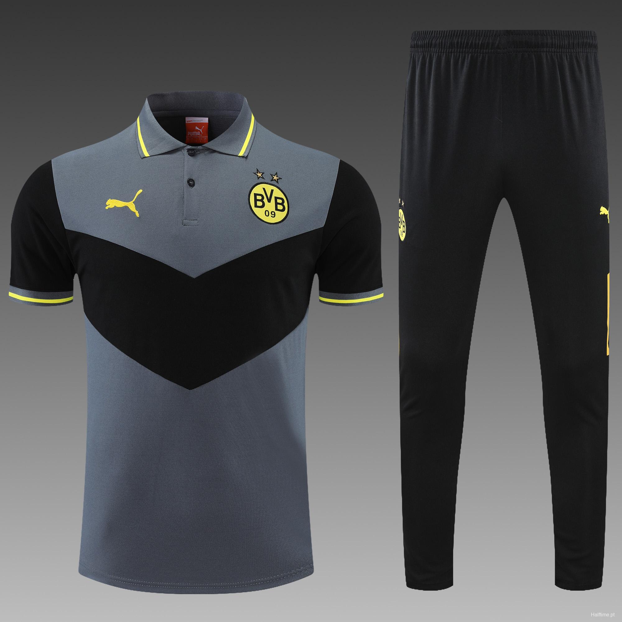 Borussia Dortmund POLO kit Grey Black (not supported to be sold separately)