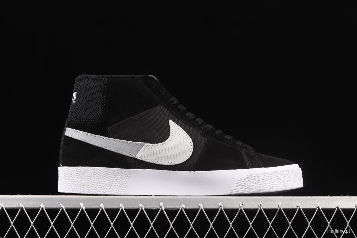 NIKE SB Zoom Blazer Mid PRM splicing broken hook leisure Zhongbang board shoes DA8854-001