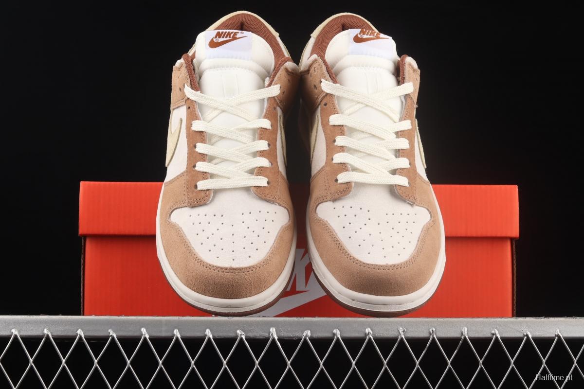 NIKE SB DUNK Low Prm milk brown SB buckle rebound fashion casual board shoes DD1390-100