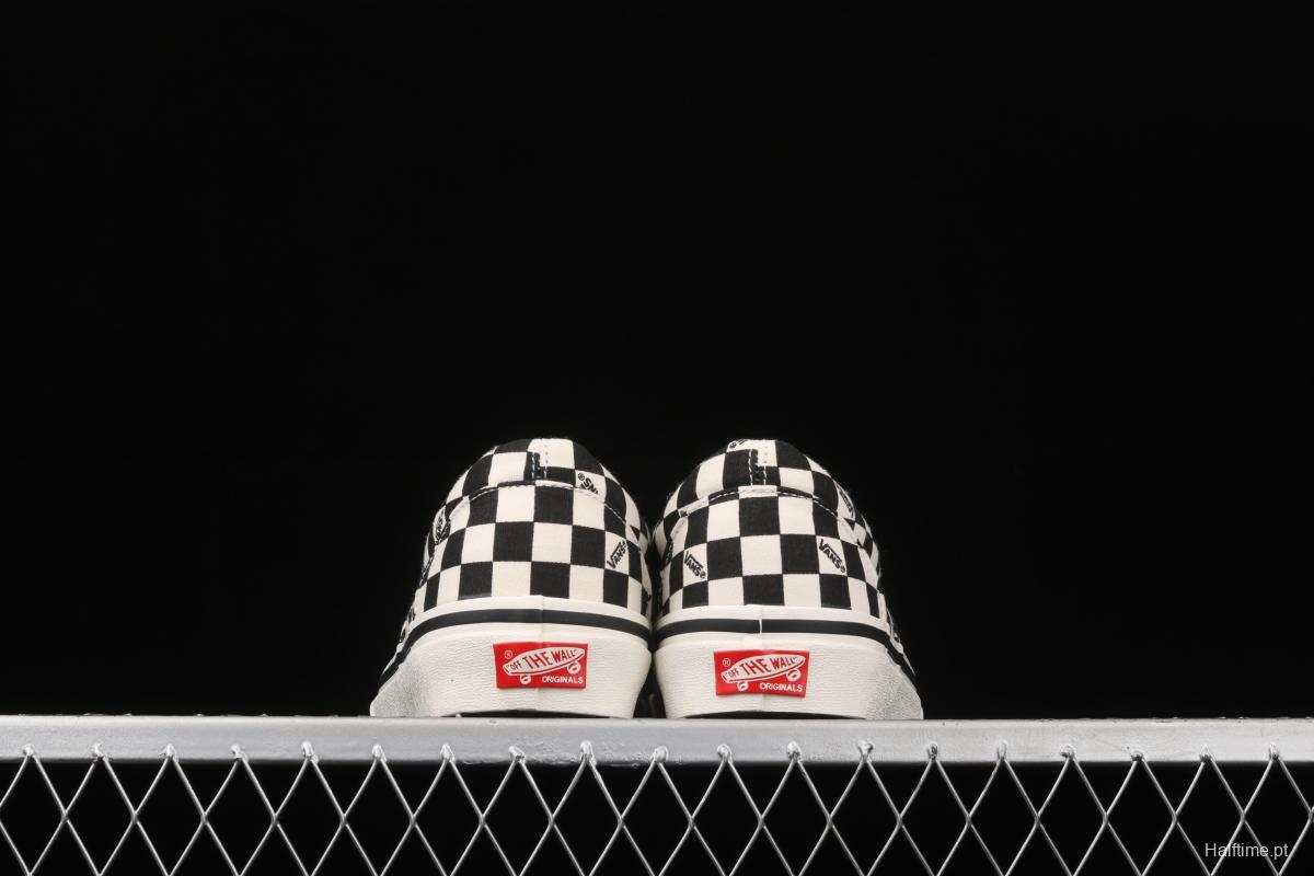 Vans Vault OG Era Lx Vance 20ss high-end branch line black and white checkerboard letter low-top canvas board shoes VN0A4BV4R6R