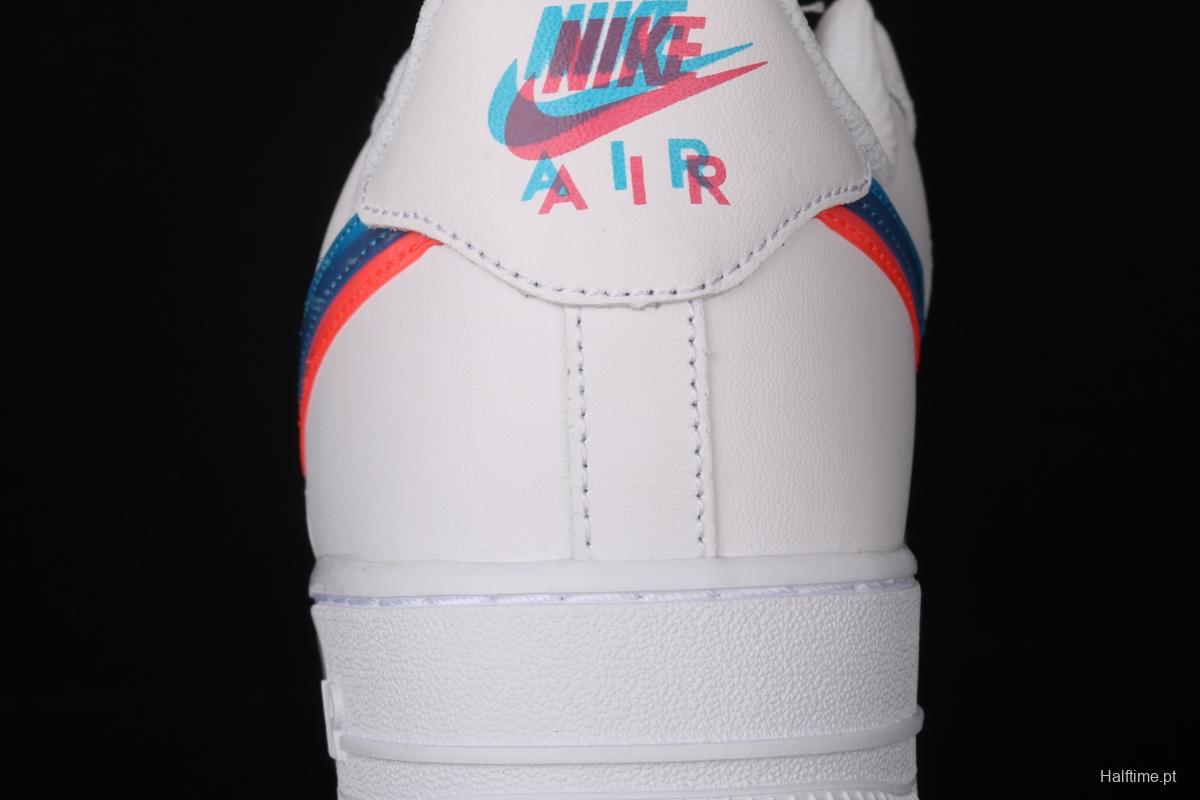 NIKE Air Force 1: 07 Hyun Color Air Force Joint style low-top Leisure Board shoes BV2551-100