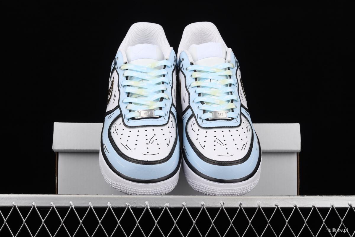 NIKE Air Force 11607 Low two-dimensional theme ice and snow strange color matching low-top casual board shoes CW2288-212