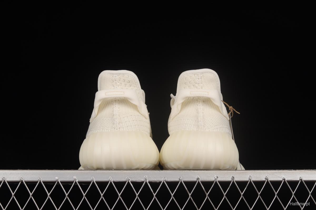 Adidas Yeezy 350 Boost V2 Pure Oat HQ6316 Pure White 2.0 Color Matching BASF Boost Original Bottom