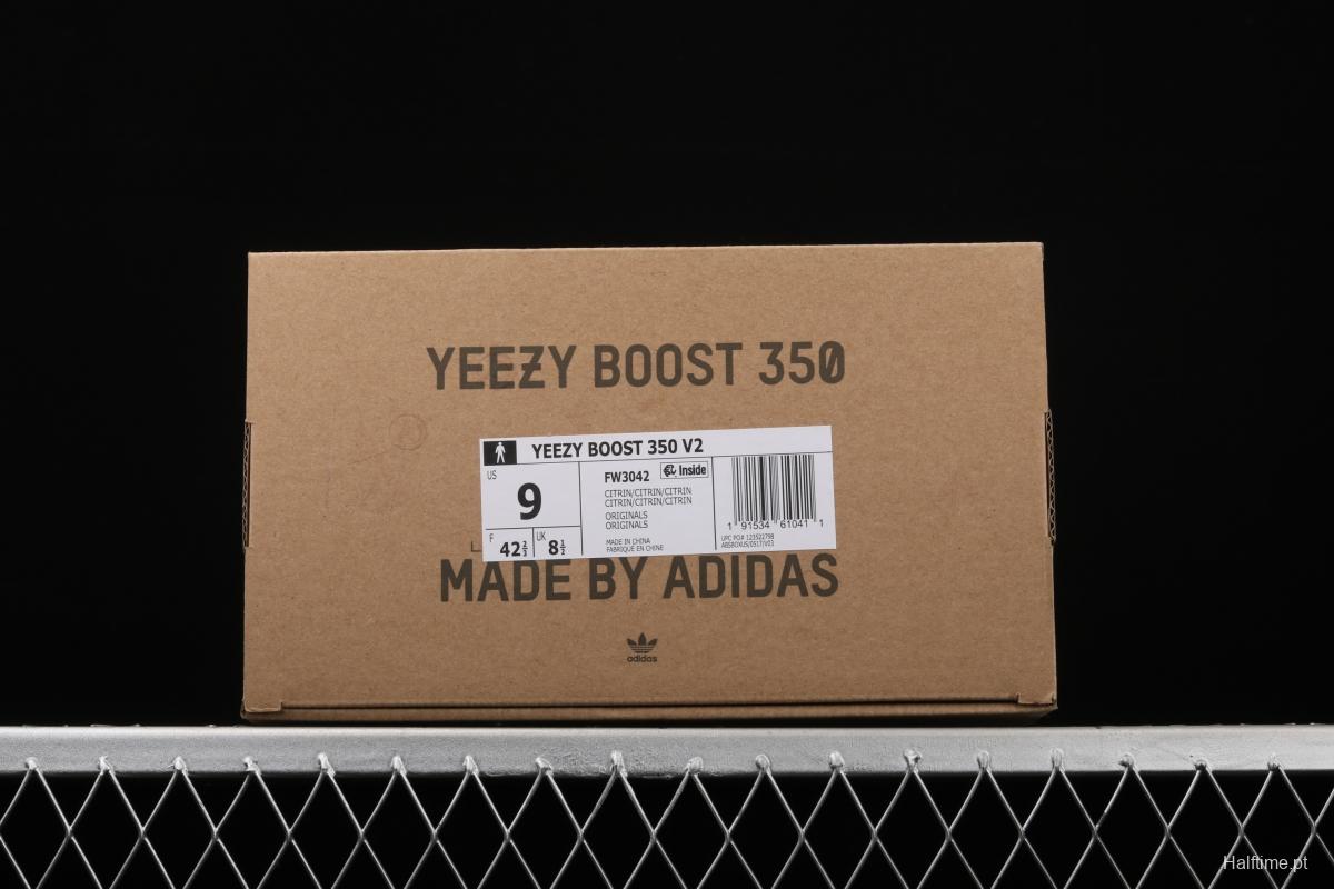 Adidas Yeezy Boost 350 V2 FW3042 Darth Coconut 350 second generation hollowed-out swans make color-matching BASF popcorn during the day