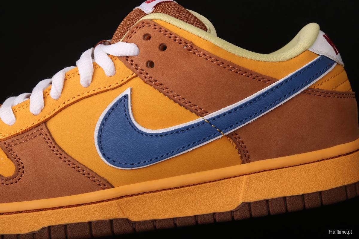 NIKE DUNK Low Newcastle Brown Ale TS with the same yellow beer super-limited color matching Newscale low-top skateboard shoes 313170-741