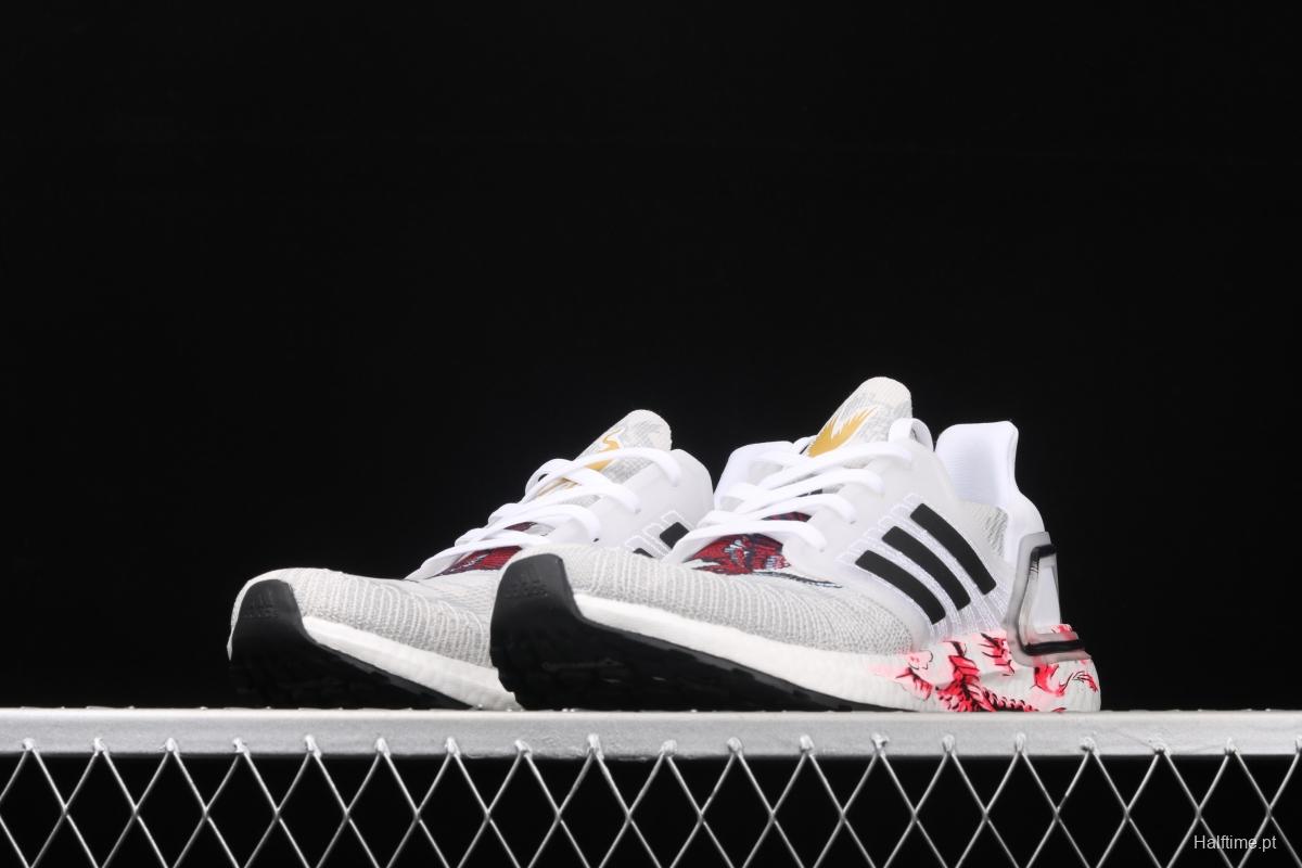 Adidas Ultra Boost 20 Consortium FW4314 2020 New Tiger and Crane theme Sports Leisure running shoes