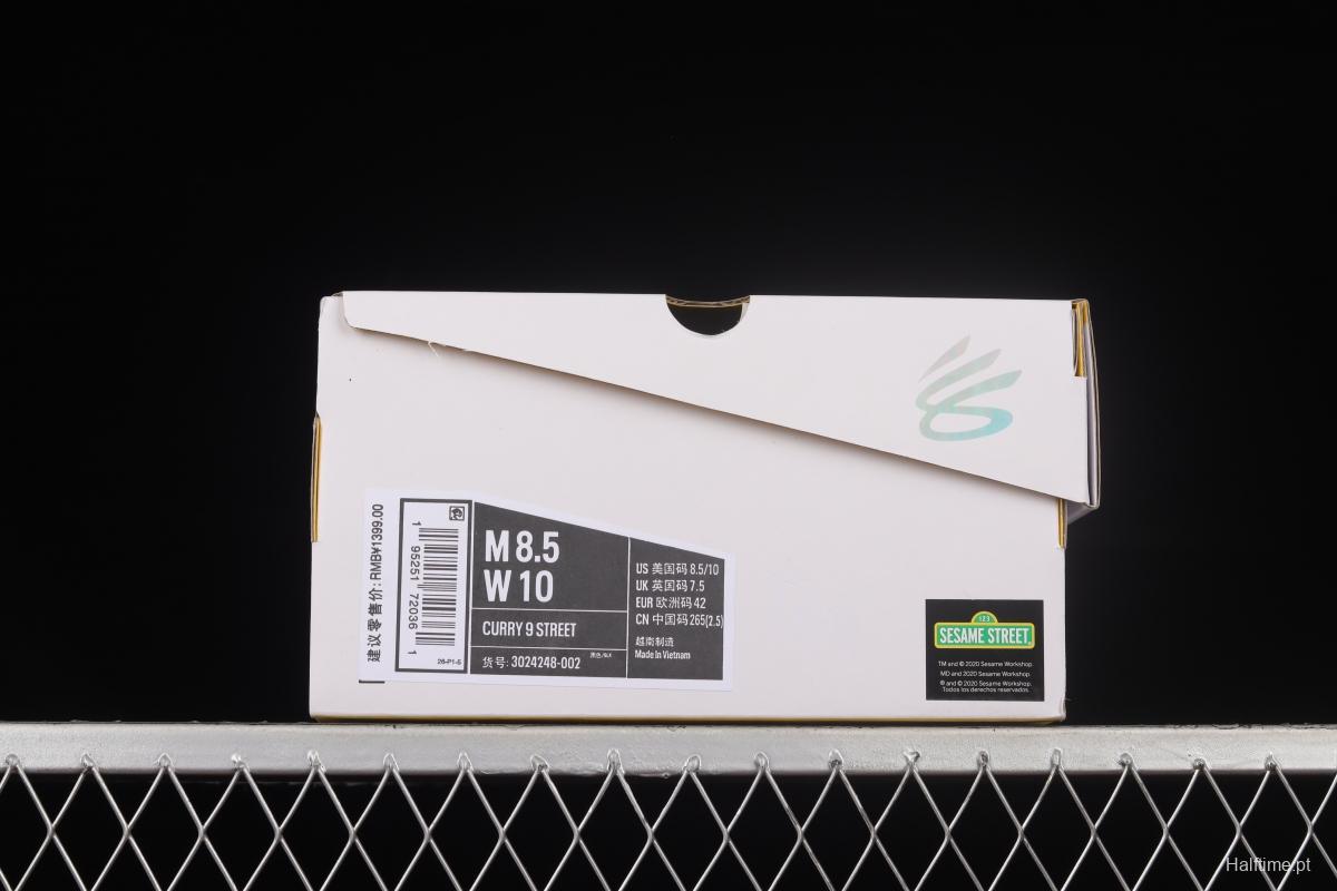 Under Armour Curry 9 XYUA Under Armour Curry 9th generation actual basketball shoes 3024248-002