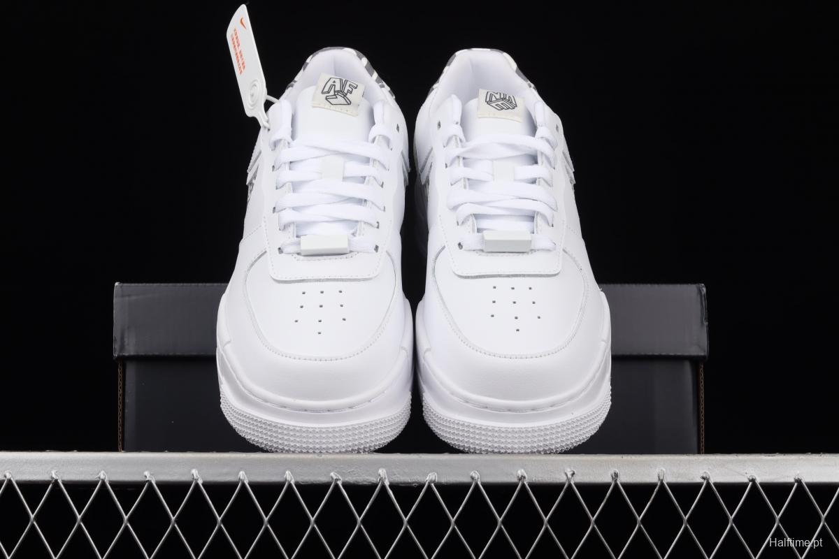 NIKE Air Force 1 Pixel deconstructs Leisure Board shoes DH9632-100 with low Top