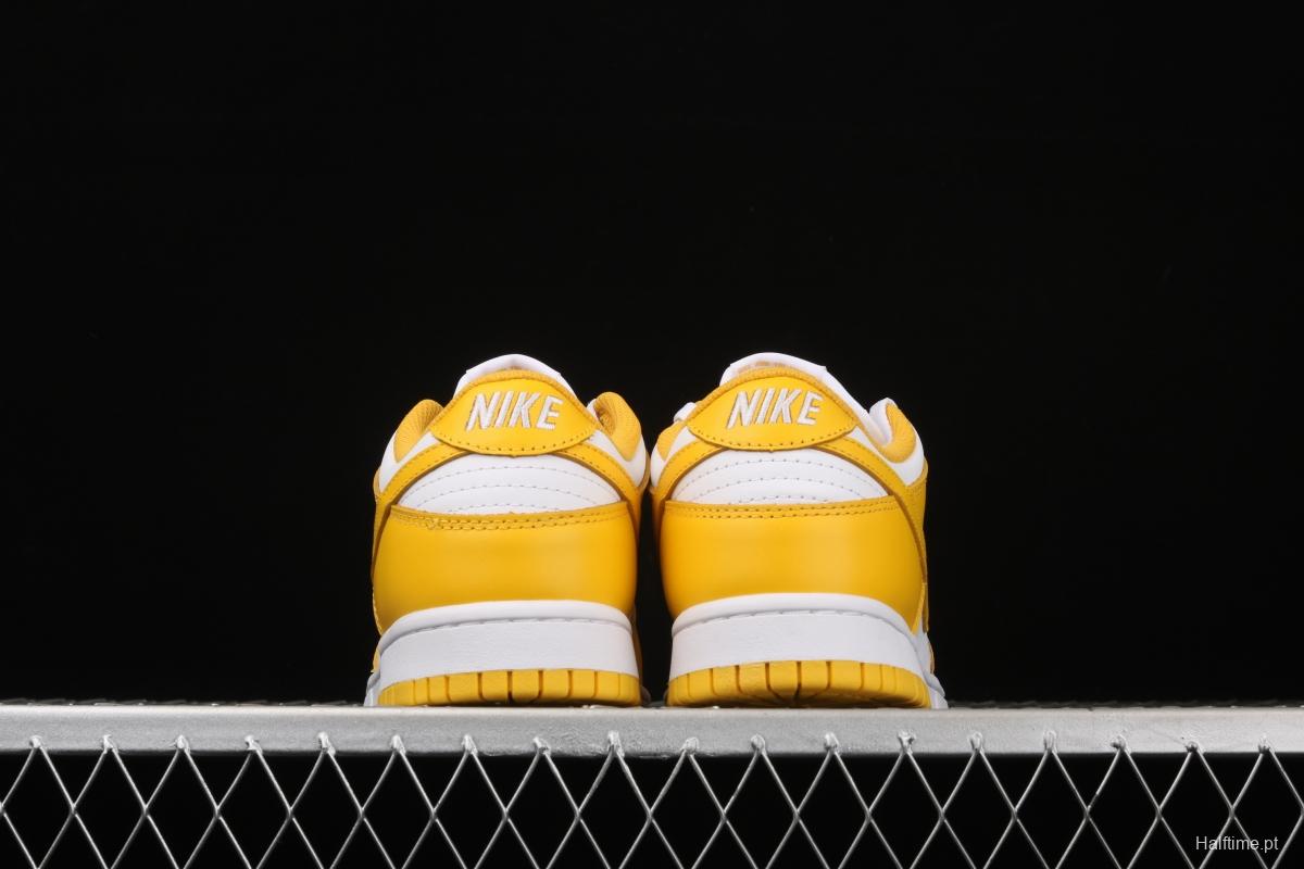 NIKE SB DUNK Low SP Syracuse yellow and white full-head low-top skateboard shoes CU1726-901