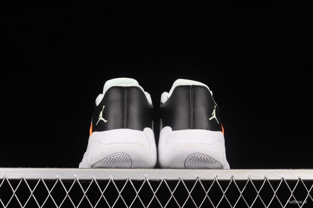 Air Jordan 11 CMFT Low 1 white, black and green low-side anti-skid shock absorber basketball shoes CW0784-300