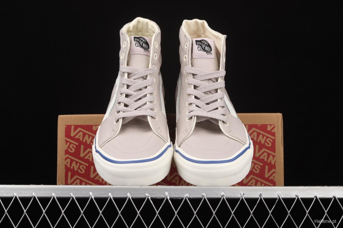 Vans Sk8-Hi Slim side striped high-upper light canvas high-upper shoes VN0A4U164U1