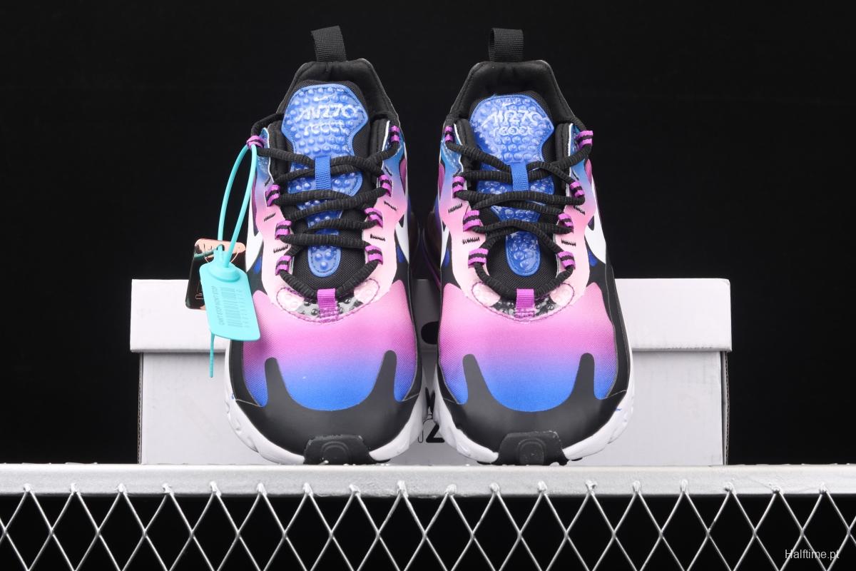 NIKE Air Max 270React 2020 new high-frequency mesh hollowing out function half-palm air cushion running shoes BV3387-400