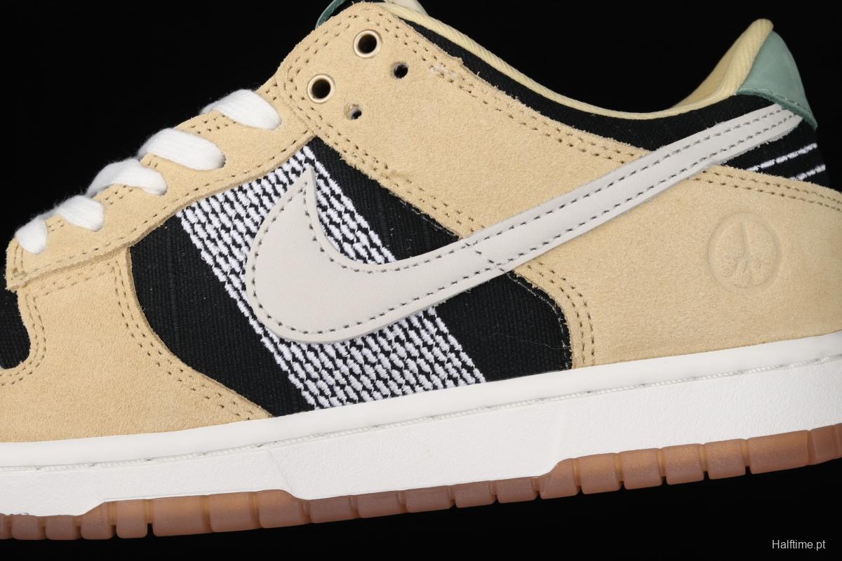 NIKE SB Low DUNK Rooted in Peace embroidery earth color limited low-top skateboard shoes DJ4671-294