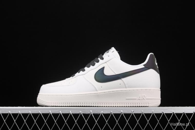 NIKE Air Force 1107canvas 3M reflective laser low-top casual board shoes 315122-104