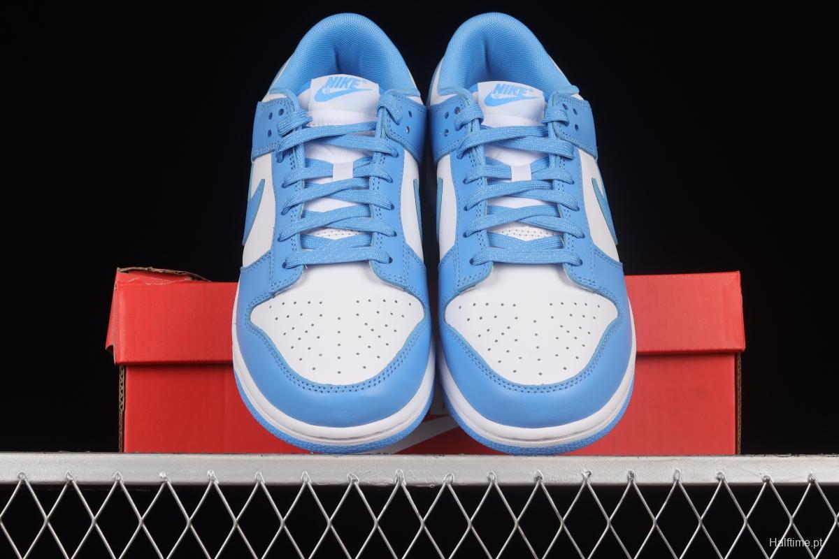 NIKE DUNK Low University Blue white blue North Carolina white and blue dunk series low-top casual sports skateboard shoes DD1391-102