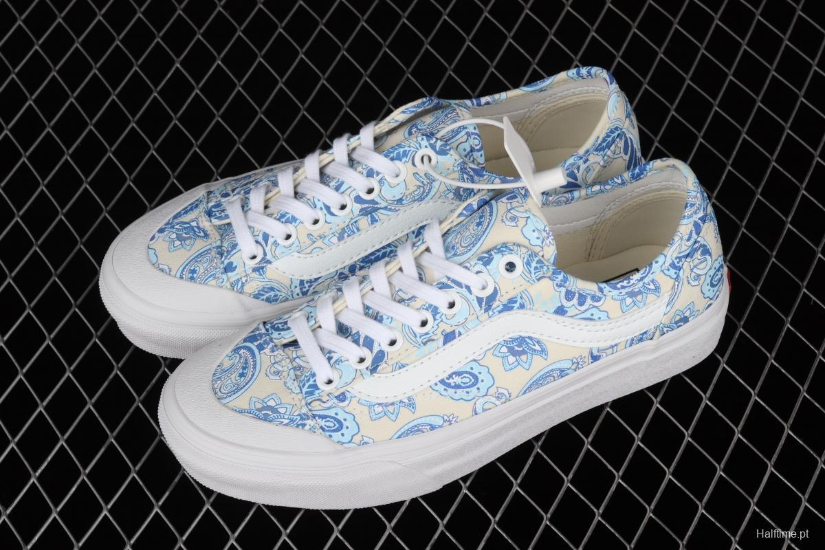 Vans Style 36 Decon SF Blue and White Blue and White Vulcanized canvas Leisure Sports Board shoes VN0A5HFF686