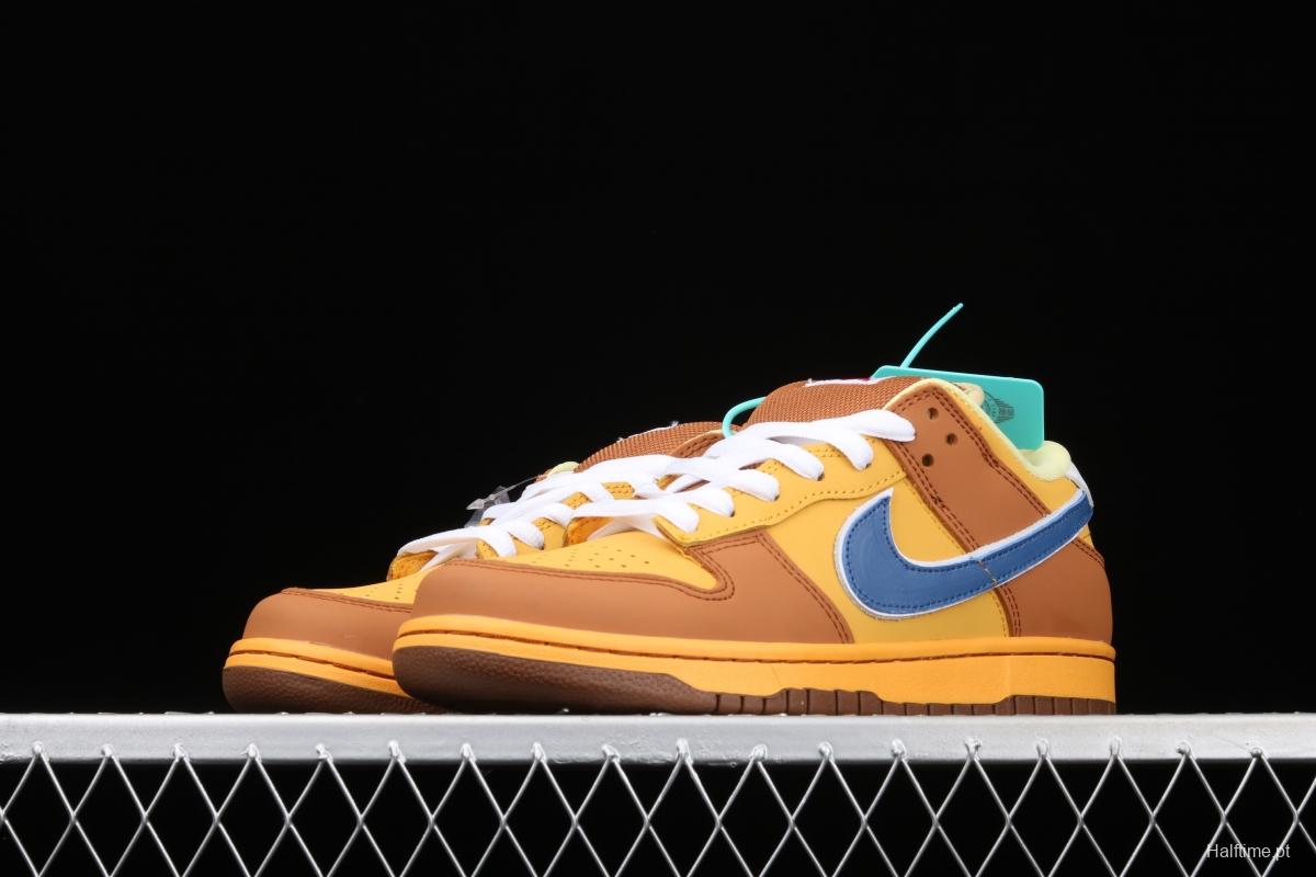 Nike DUNK Low Newcastle Brown Ale TS with the same yellow beer super-limited color matching Newscale low-top skateboard shoes 313170-741