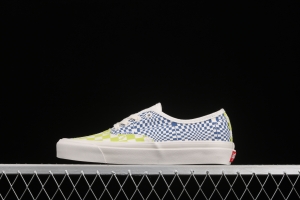 Vans Vault OG Authentic Lx high-end branch line impact color checkerboard retro low-side canvas skateboard shoes VN0A4BV91XQ1