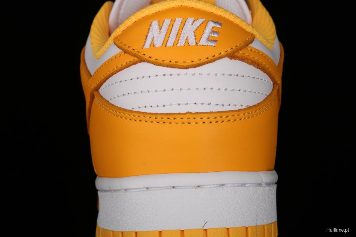 NIKE DUNK Low SB dunk series white and yellow color matching low-side leisure sports skateboard shoes DD1503-800