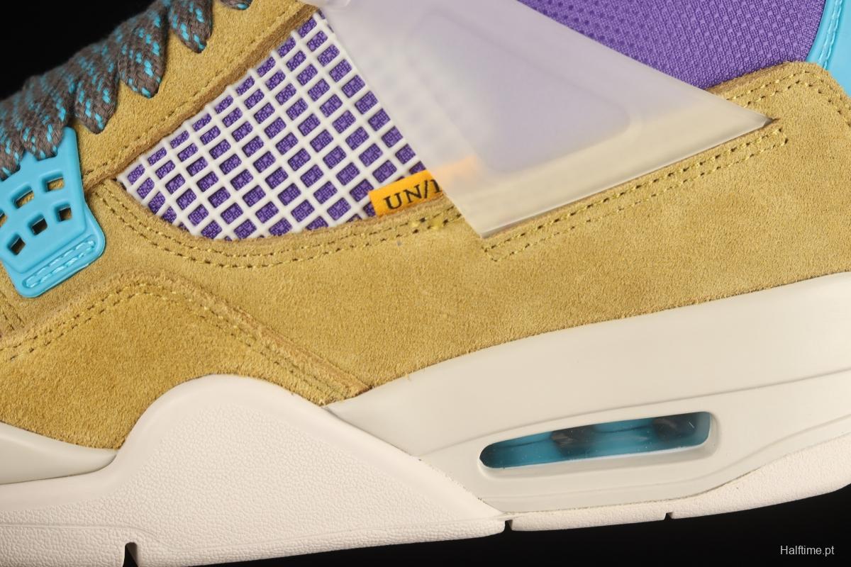 Air Jordan 4 Retro SP Joint Name Yellow Purple Desert DJ5718-300