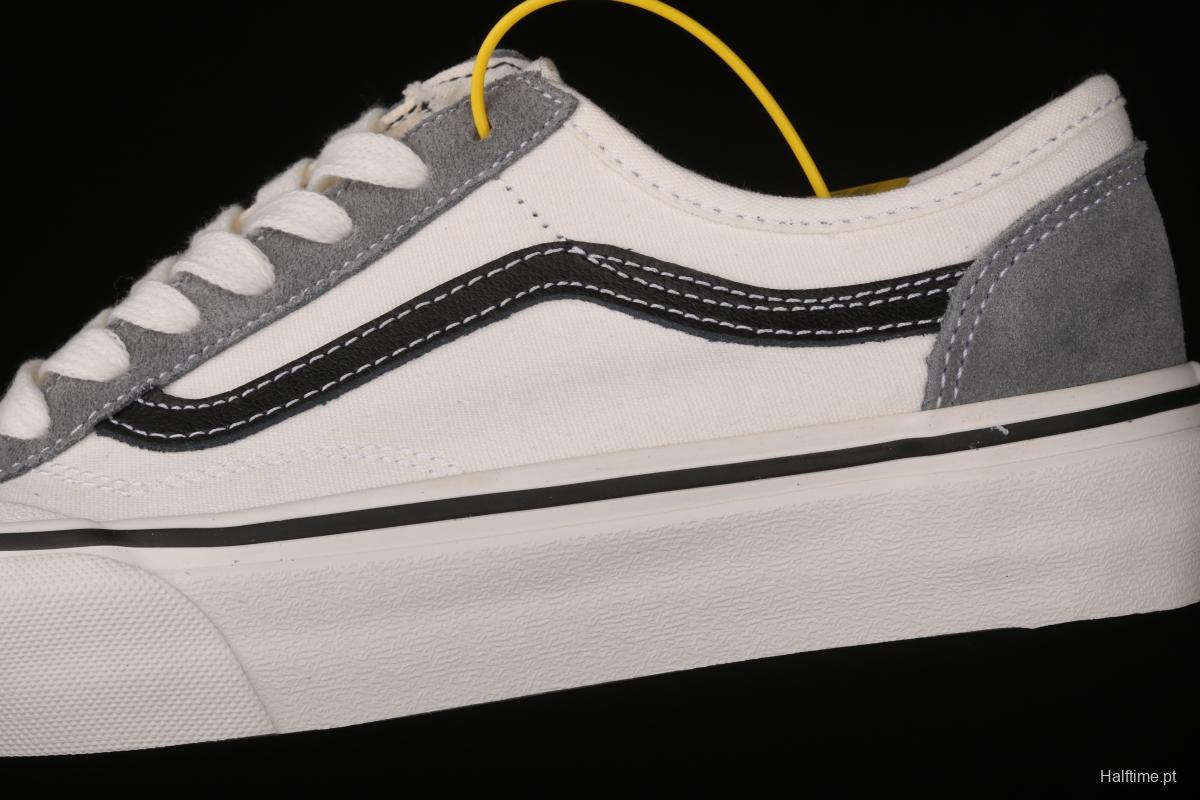 Vans Style 36 million half-moon head gray Oreo low-top canvas board shoes VN0A4BVAK11