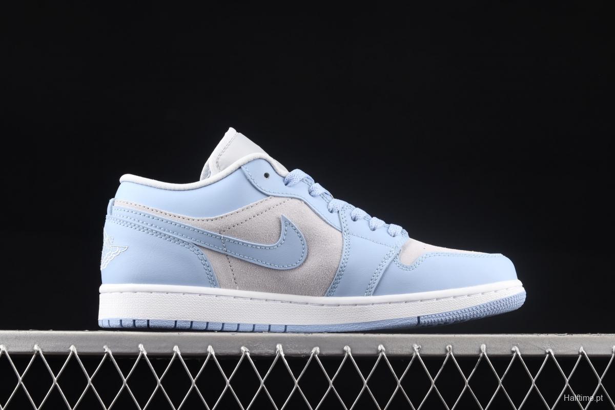 Air Jordan 1 Low University Blue Ice Blue Grey low-top Leisure Board shoes DC0774-050