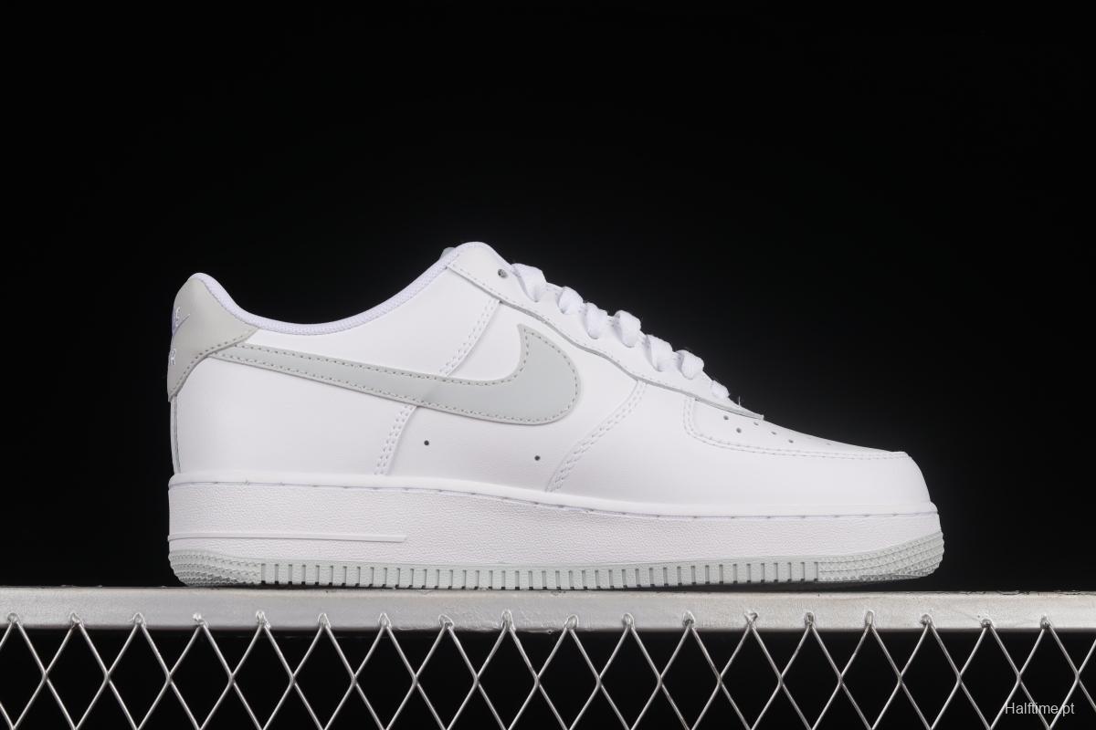 NIKE Air Force 1'07 Low White Gray Low Casual Sneakers DC2911-100