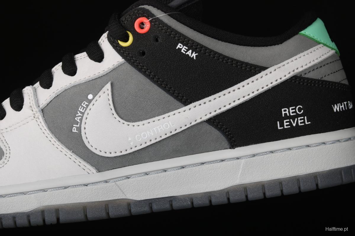 NIKE DUNK SB Low Pro ISO camera jointly named black and gray dunk series retro leisure sports skateboard shoes CV1659-001