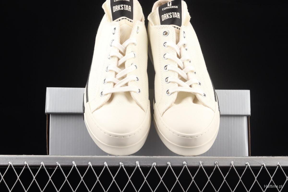 Converse x DRKSHDW international famous designer RickOwens launched a joint series of low-top casual board shoes A00134C