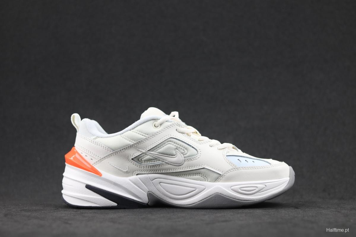 NIKE M2K Tekno white orange color retro sports daddy shoes AV4789-001