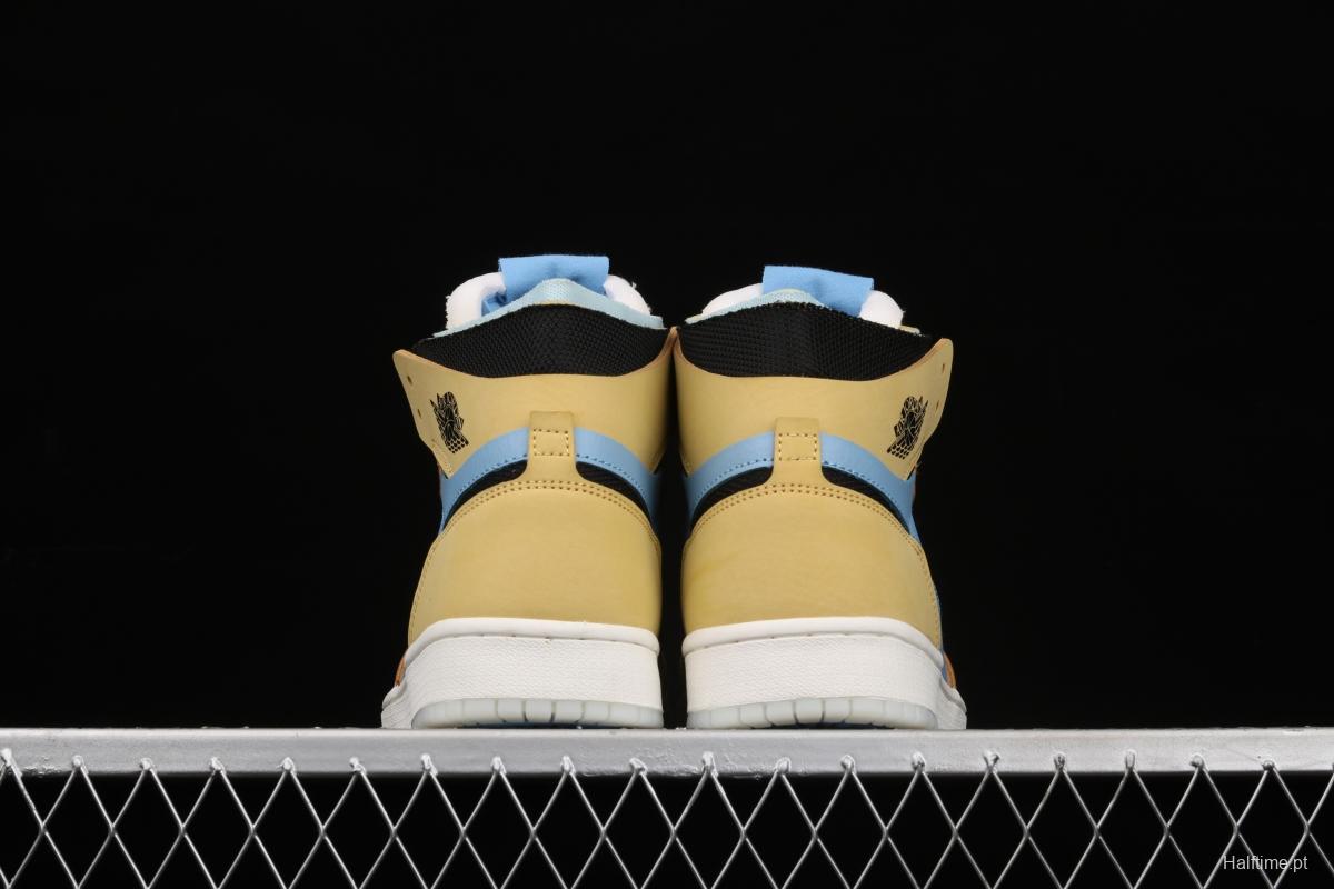 Air Jordan 1 Zoom CMFT Black Blue Yellow CT0978-900