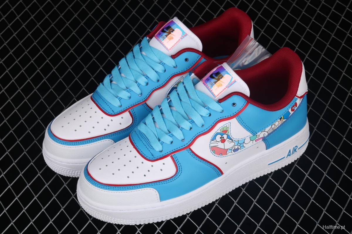 NIKE Air Force 11607 Doraemon robot cat-themed low-top casual board shoes BQ8988-106