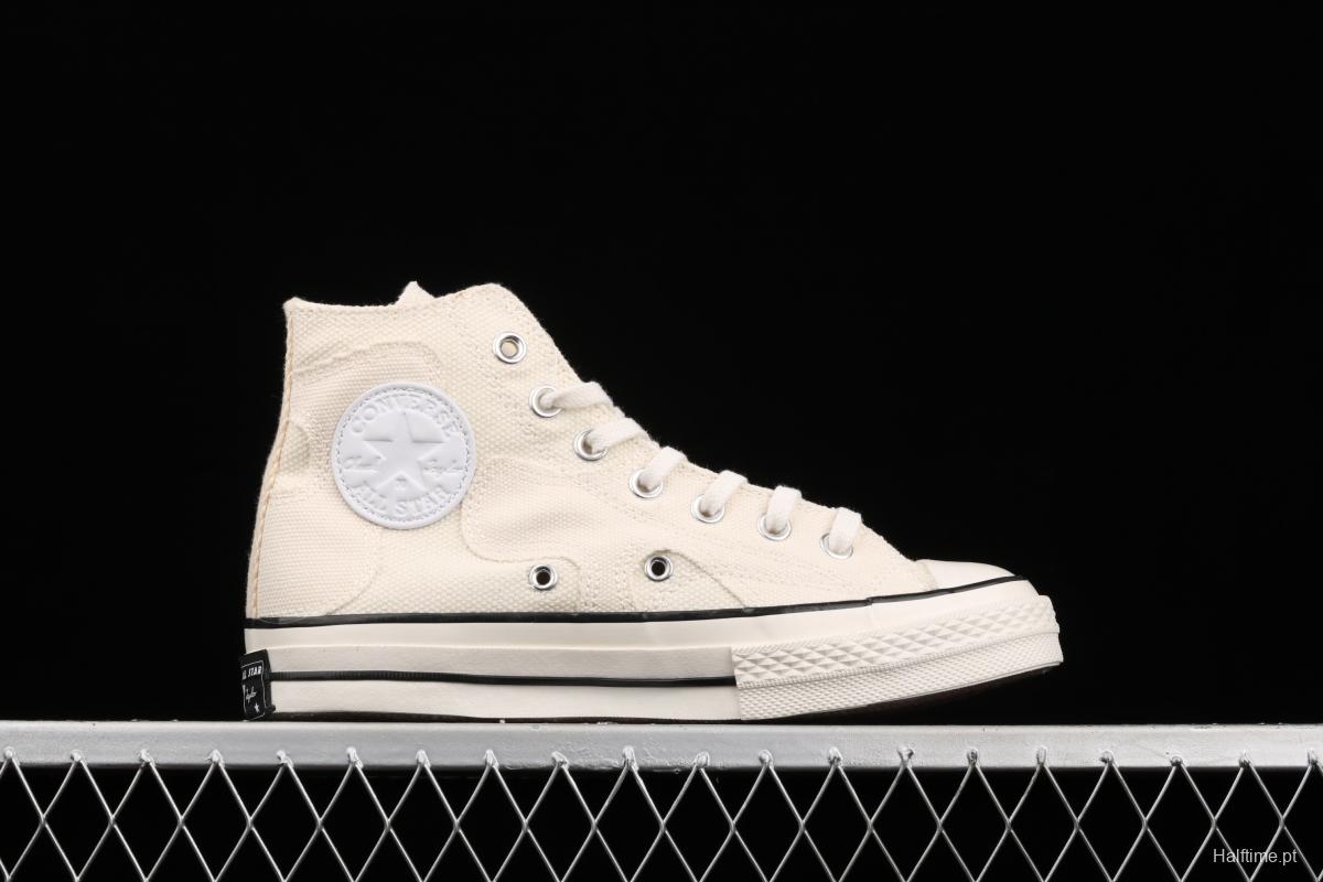 Converse Chuck 70 new spliced high-top casual board shoes 571071C