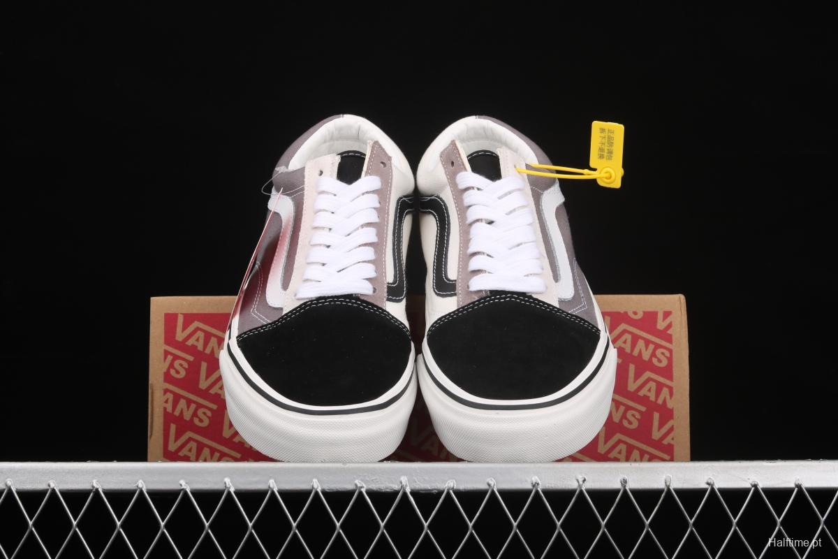 Vans Style 36 million black, white and gray color low-side vulcanized canvas casual shoes VN0A38G2XFI