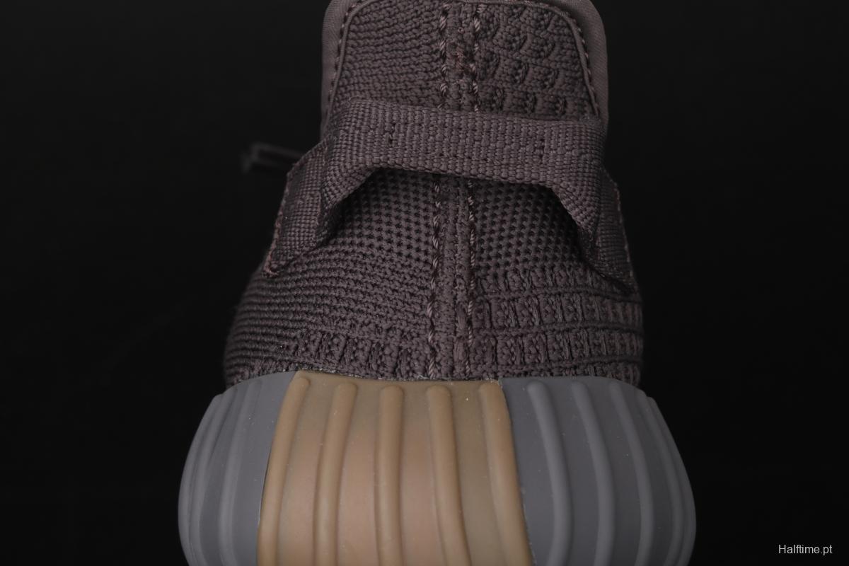 Adidas Yeezy Boost 350V2 Cinder FY4176 Darth Coconut 350 second generation hollowed-out side transparent rubber full star color matching BASF Boost original bottom