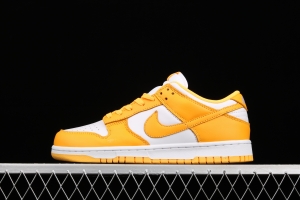 NIKE DUNK Low SB dunk series white and yellow color matching low-side leisure sports skateboard shoes DD1503-800