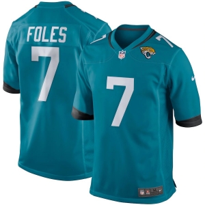 Men's Nick Foles Teal Player Limited Team Jersey