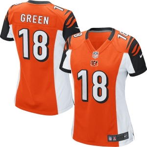 Women's AJ Green Orange Player Limited Team Jersey