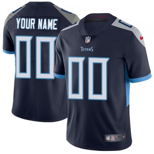 Men's Navy Customized Limited Team Jersey