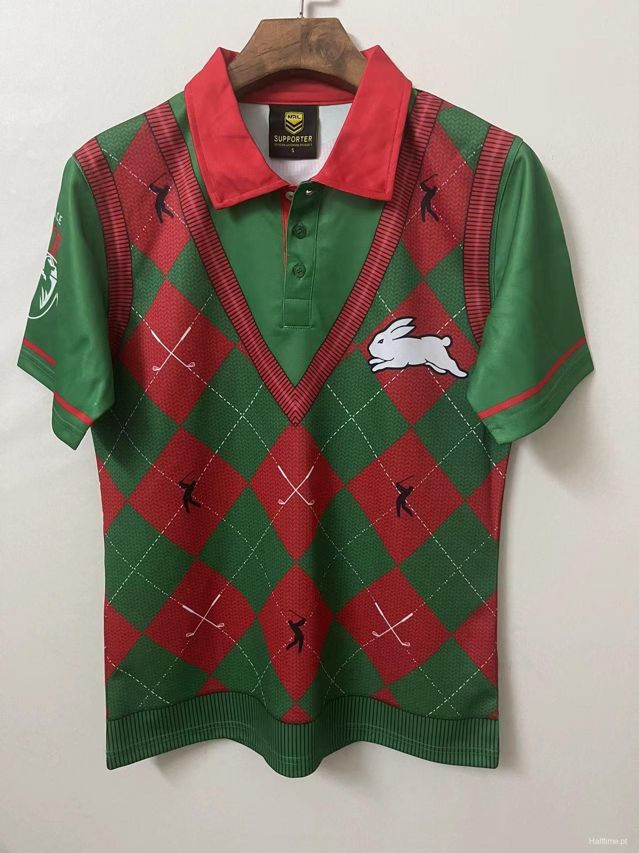 South Sydney Rabbitohs 2021 Men's Fairway Golf Polo Shirts