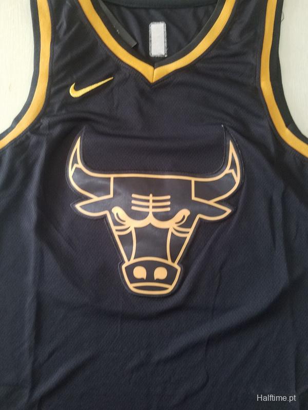 Michael Jordan 23 Black Golden Edition Jersey