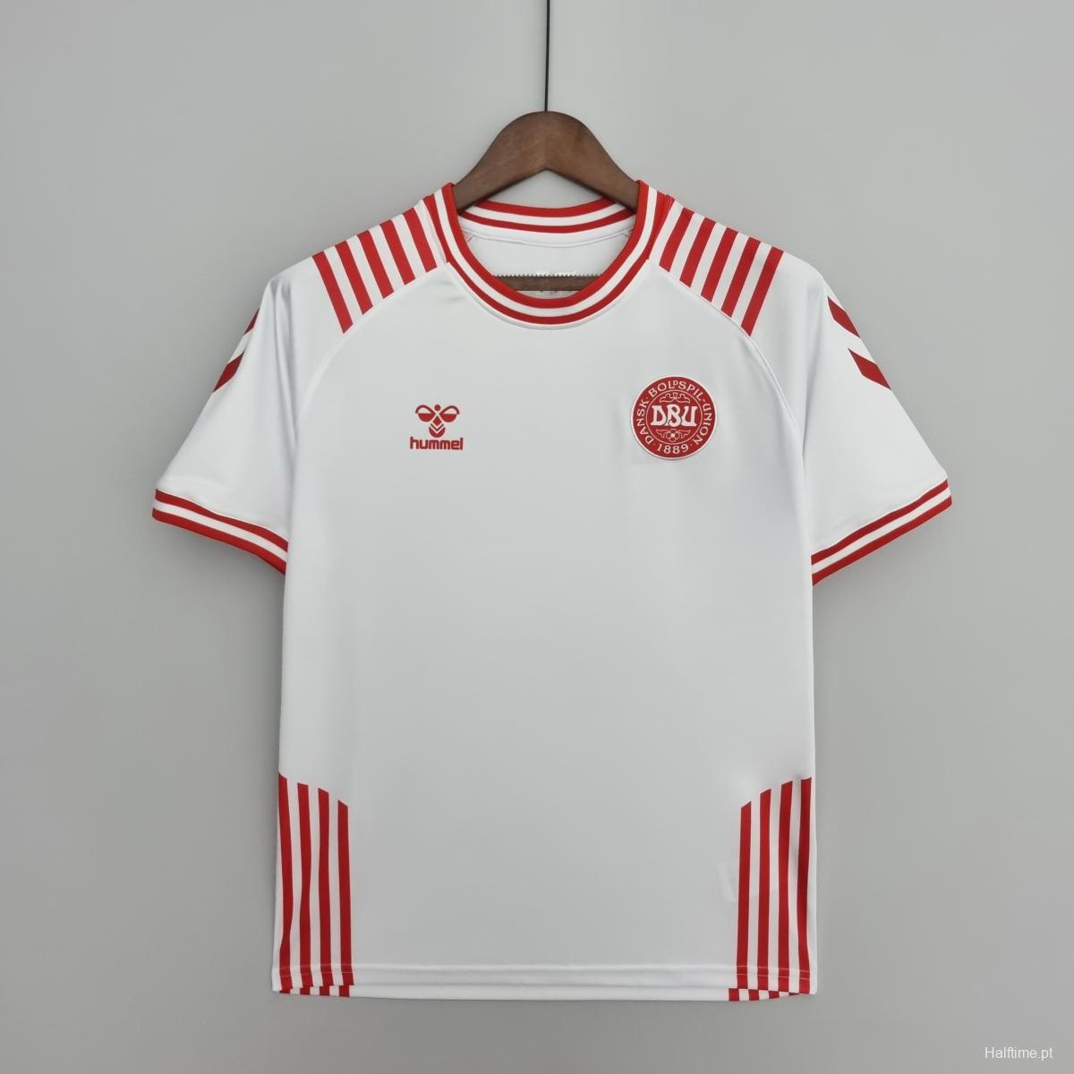 2022 Denmark Hummel x BLS Hafnia Limited Edition White Soccer Jersey