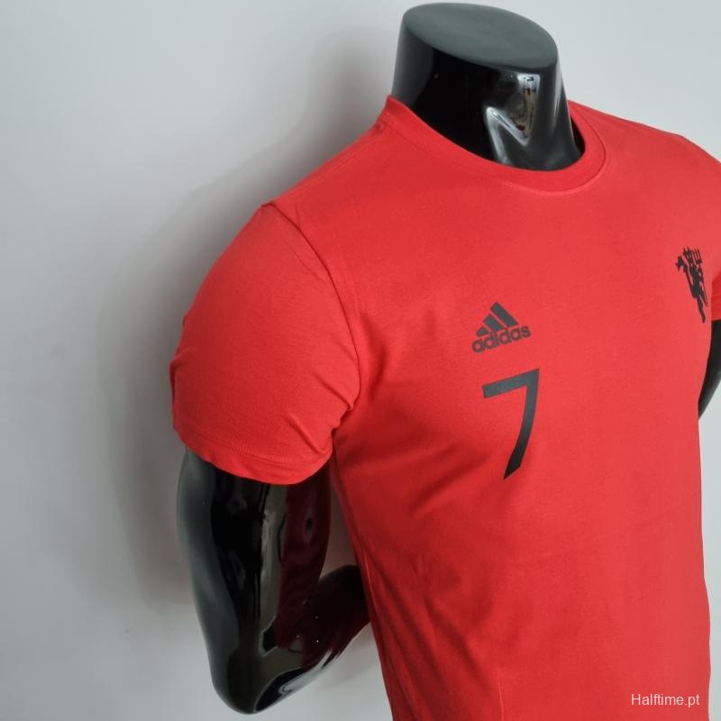 Mens Adidas Manchester United Ronaldo 7 Red T-shirts #K000157