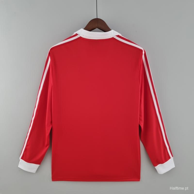 Retro Chile 1982 Long Sleeve Home Soccer Jersey