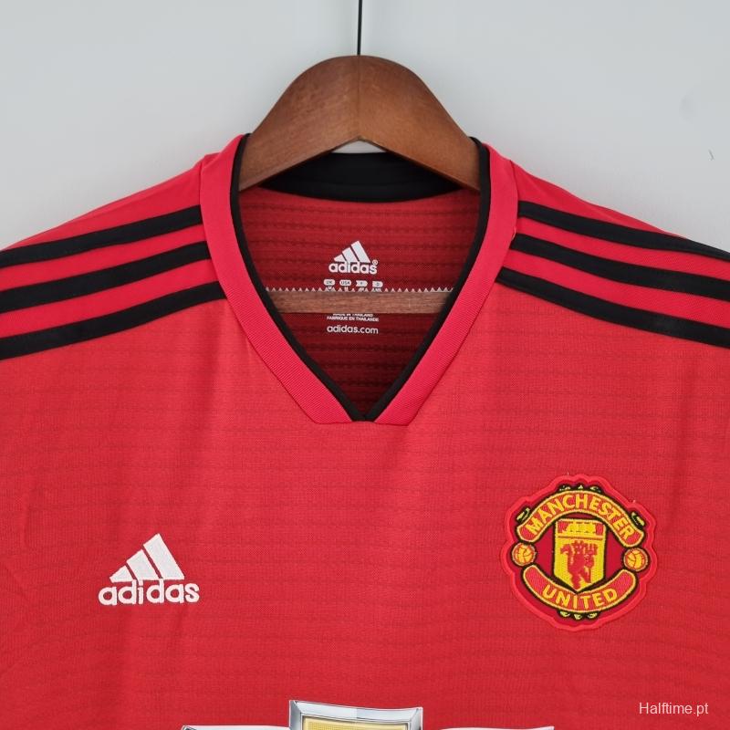 Retro 18/19 Manchester United Home Soccer Jersey