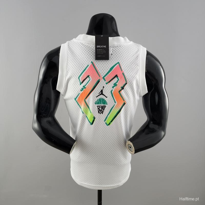 NBA Jordan White Vest Shirts #K000174